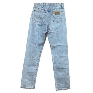 Wrangler Light Wash High-Waisted Straight-Leg Jeans 13x32 100% Cotton
